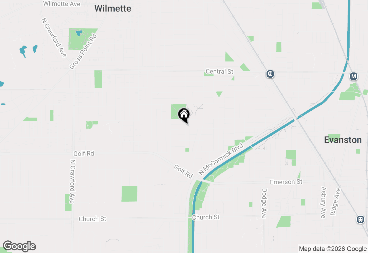 Map of 2701 Noyes Street, Evanston, IL 60201