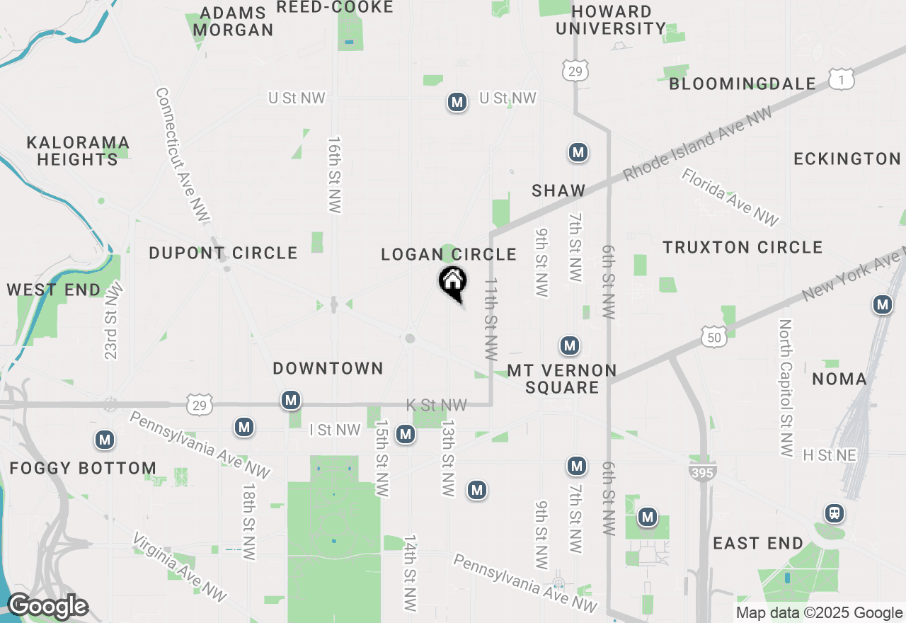 Map of 1245 13th Street Nw #516, Washington, DC 20005