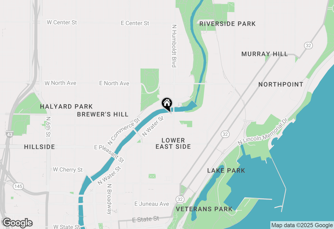 Map of 1915 N Water St #406, Milwaukee, WI 53202