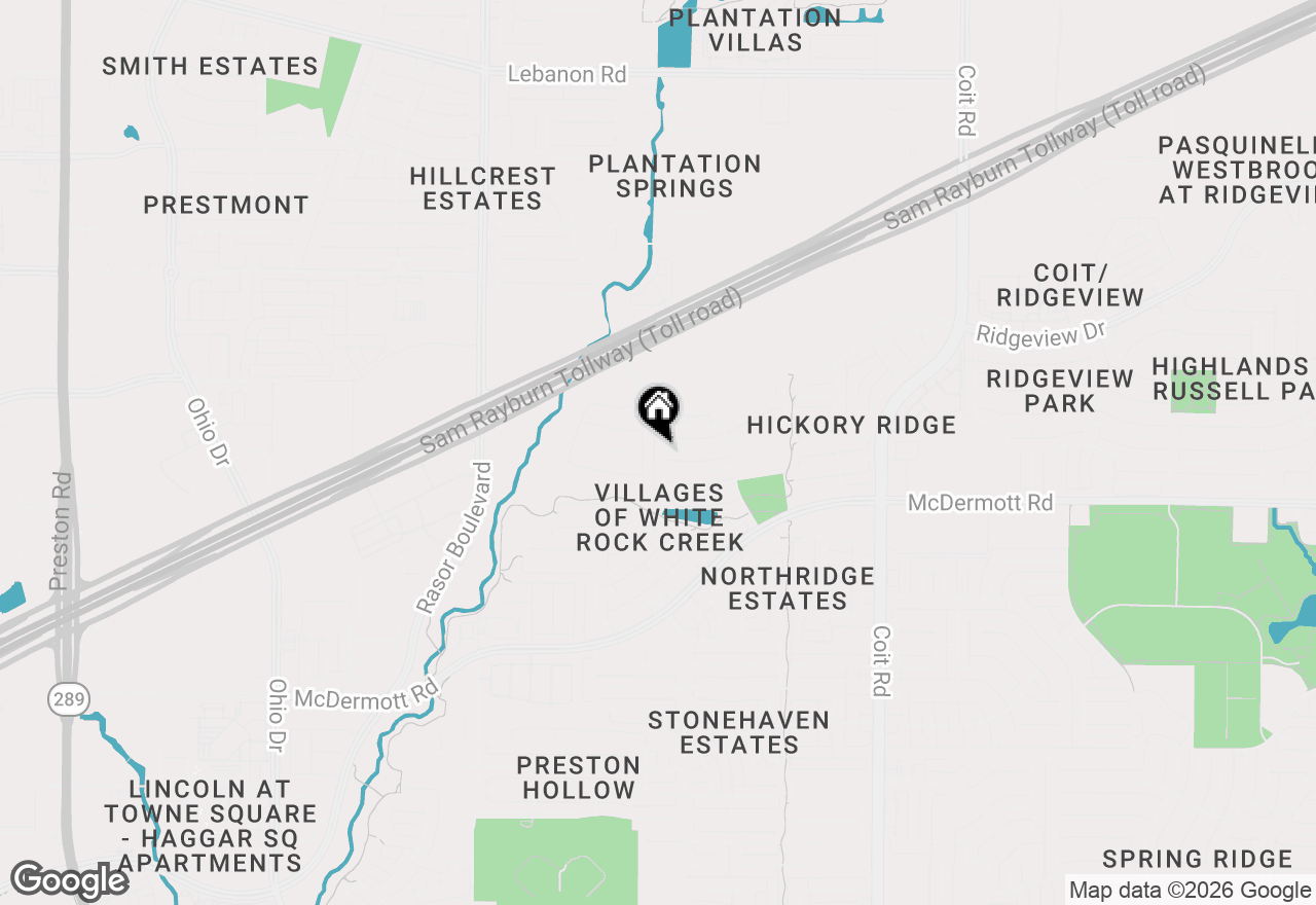Map of 9033 Portage Lane, Plano, TX 75024