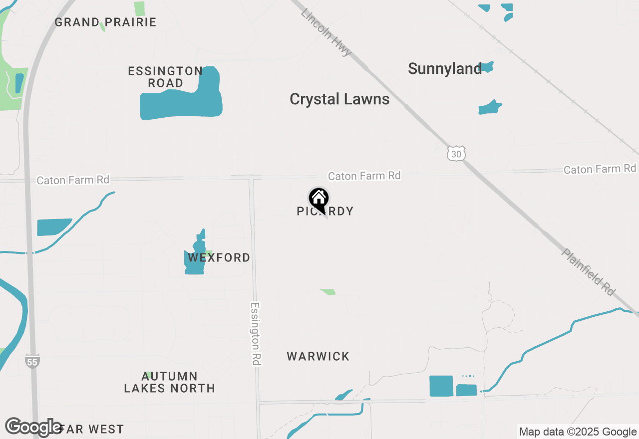 Map of 2909 Vimy Ridge Drive, Joliet, IL 60435