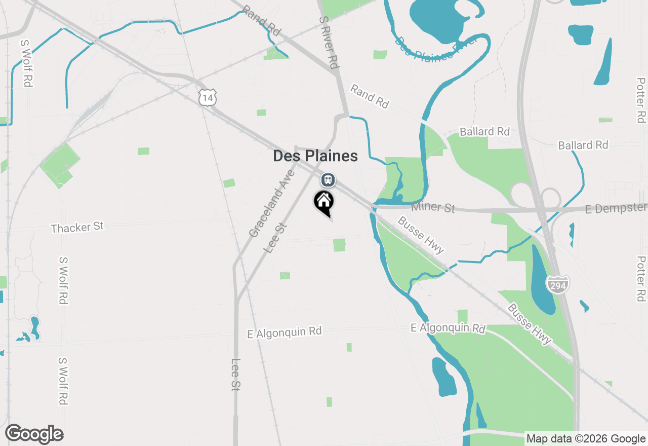 Map of 825 Pearson Avenue #5D, Des Plaines, IL 60016
