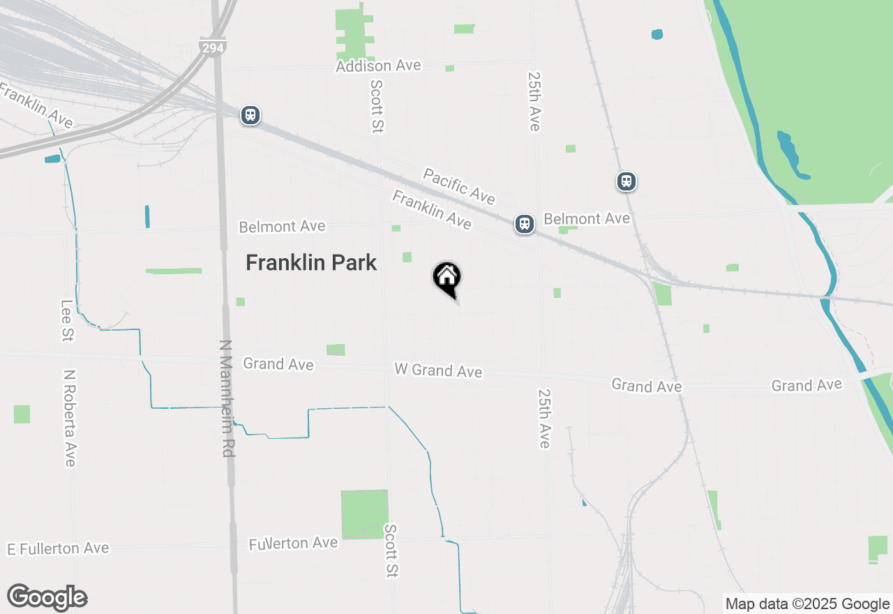 Map of 9821 Schiller Boulevard, Franklin Park, IL 60131