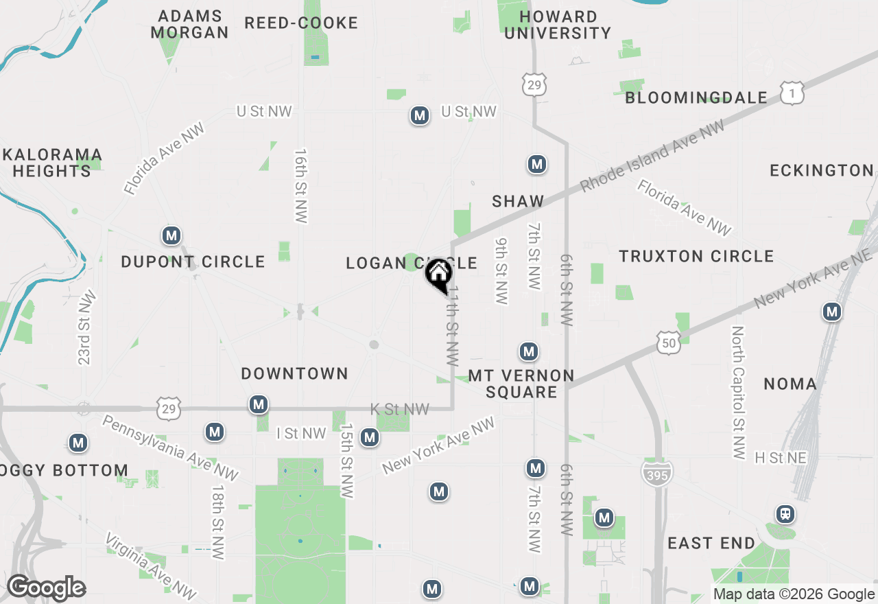 Map of 1313 12th Street Nw, Washington, DC 20005