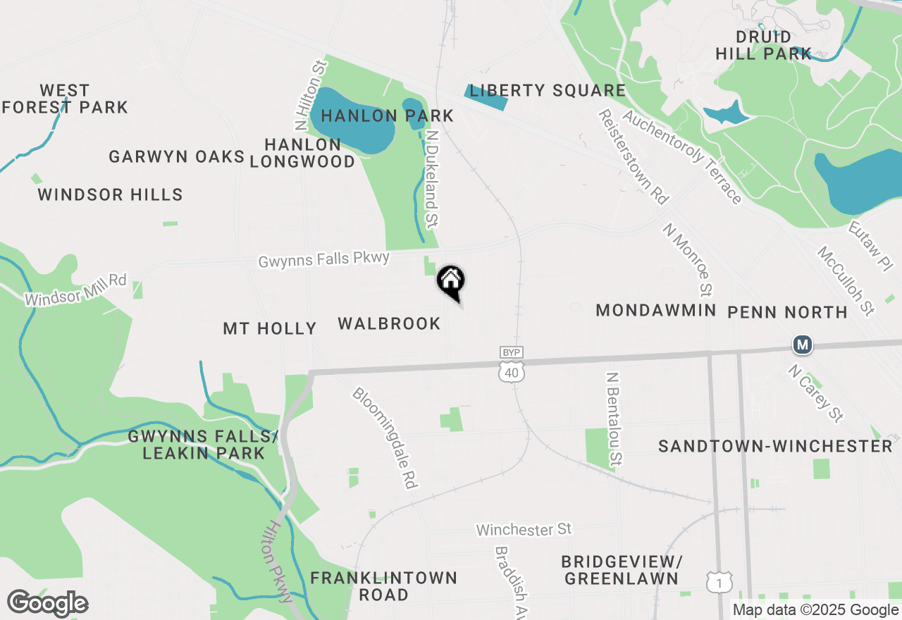 Map of 2119 Dukeland Street N, Baltimore, MD 21216