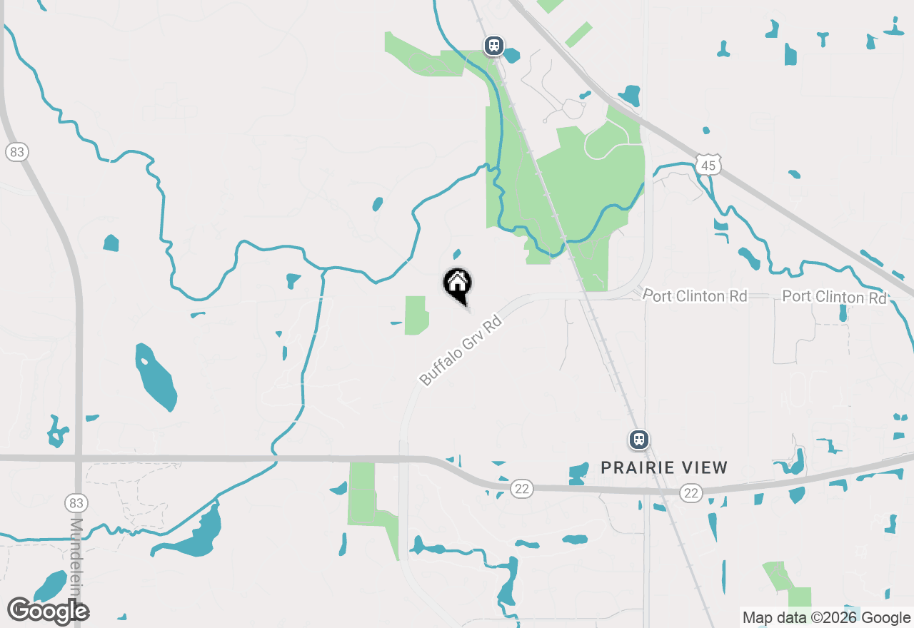 Map of 395 Blue Ash Drive, Buffalo Grove, IL 60089