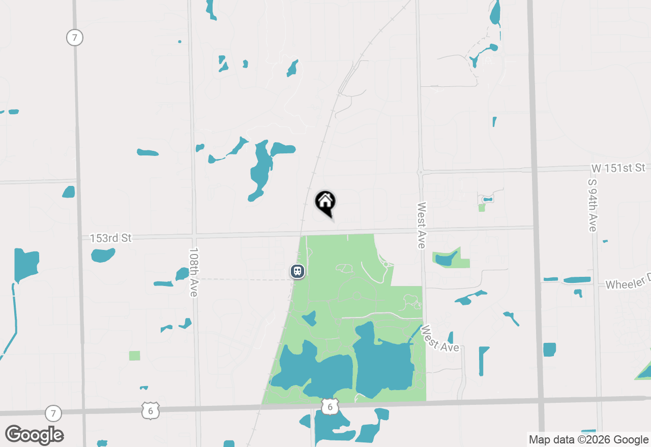 Map of 10327 Hilltop Drive, Orland Park, IL 60462