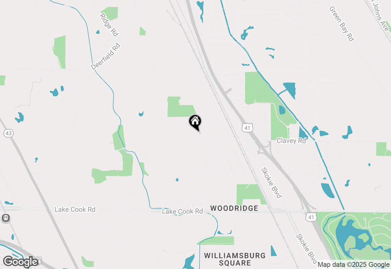 Map of 430 Ellridge Circle, Highland Park, IL 60035