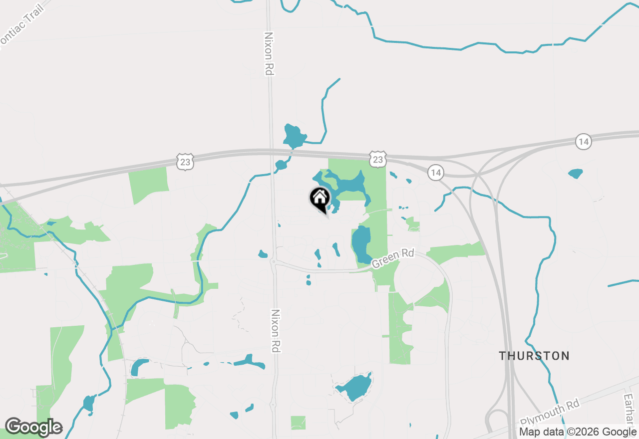 Map of 2912 Barclay Way, Ann Arbor, MI 48105