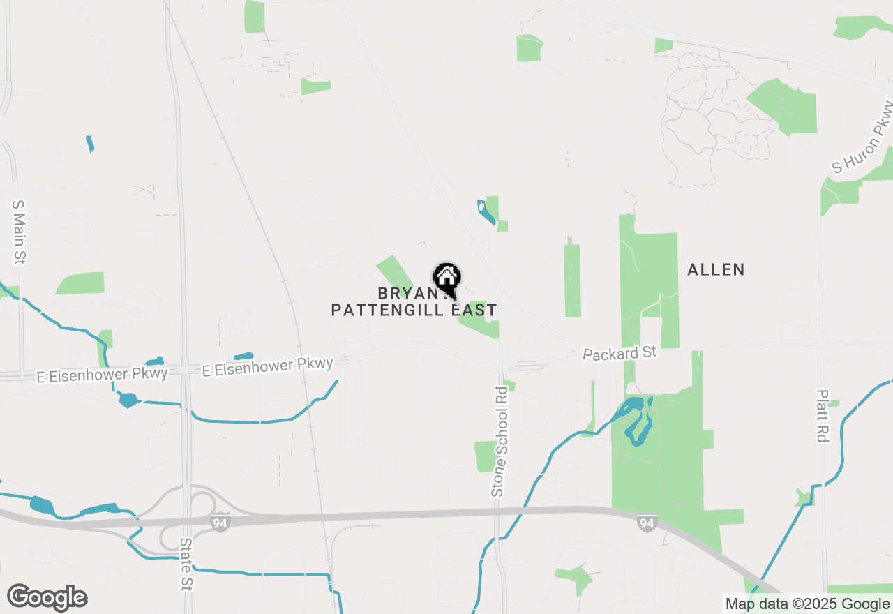 Map of 2877 Sorrento Avenue, Ann Arbor, MI 48104