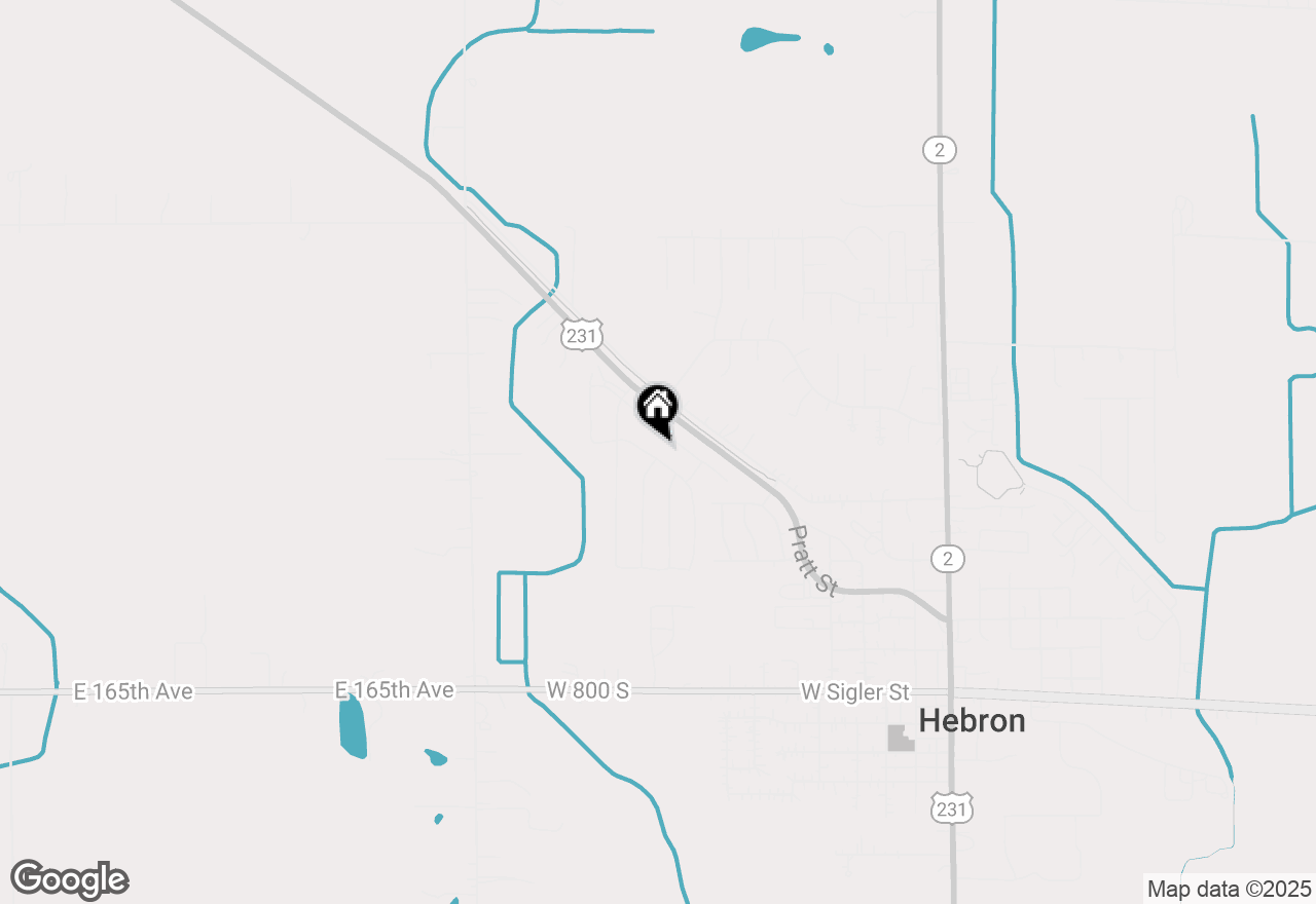 Map of 431 Fry Street, Hebron, IN 46341
