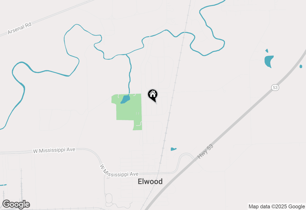 Map of 822 Eagle Creek Road, Elwood, IL 60421