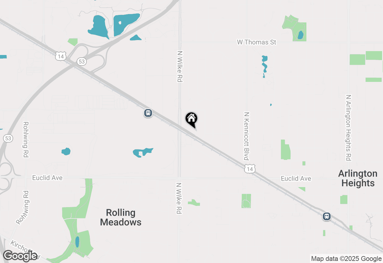 Map of 1612 W Northwest Highway, Arlington Heights, IL 60004