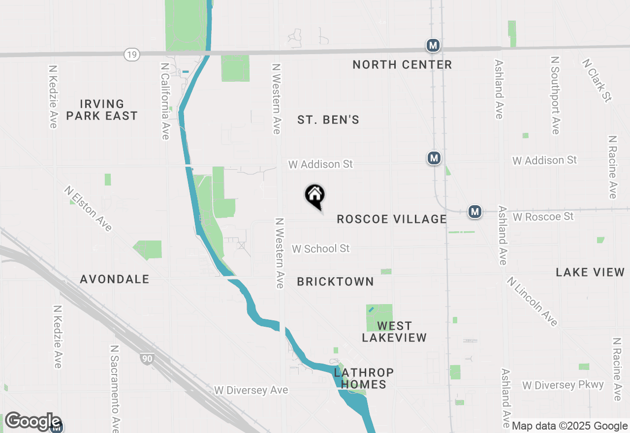 Map of 2244 W Roscoe Street #2, Chicago, IL 60618