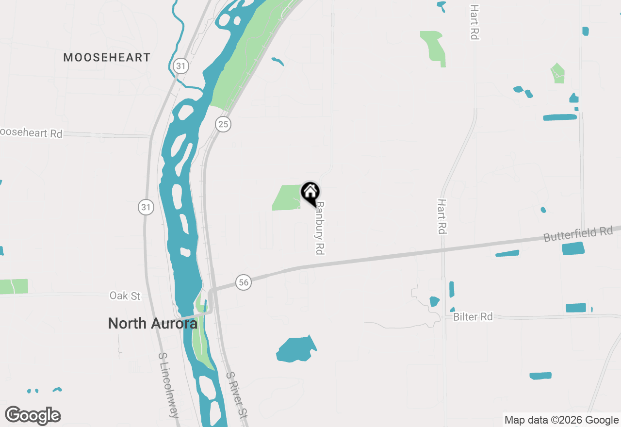 Map of 318 Dee Road, North Aurora, IL 60542