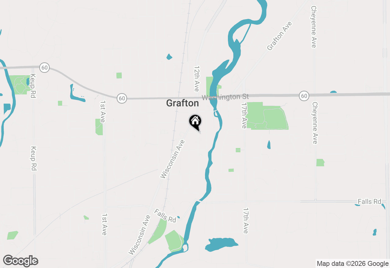 Map of 1503 12th Ave, Grafton, WI 53024