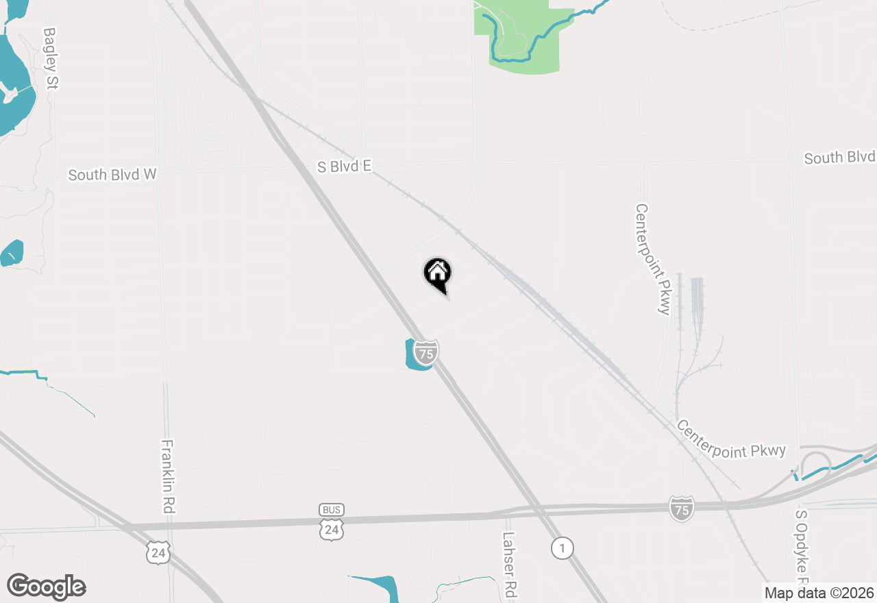 Map of 125 Alice Avenue, Bloomfield Hills, MI 48302