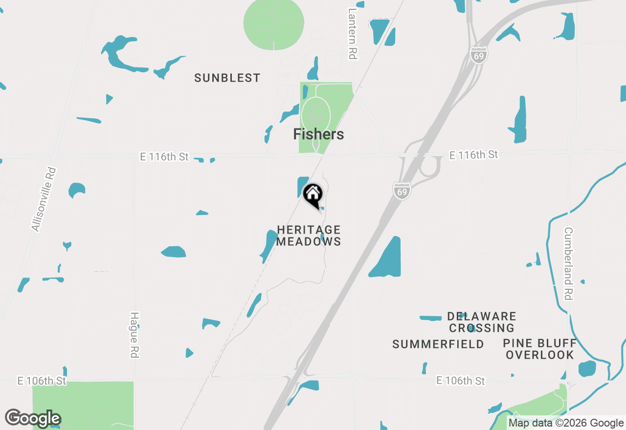 Map of 11266 Spring Blossom Lane, Fishers, IN 46038