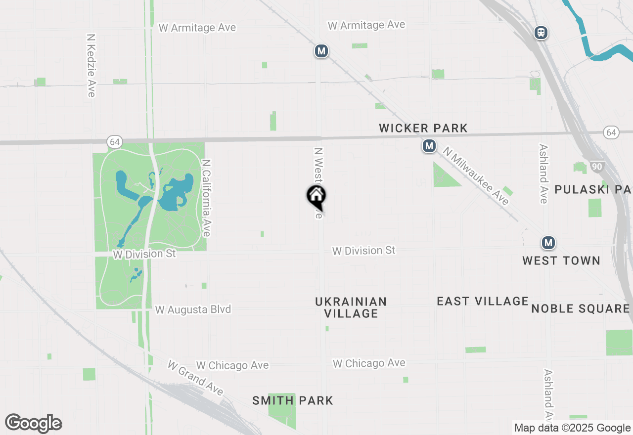 Map of 1310 N Western Avenue #4, Chicago, IL 60622