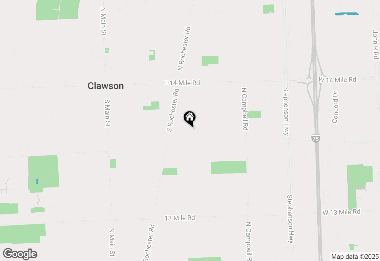 Map of 921 Bauman Avenue, Royal Oak, MI 48073