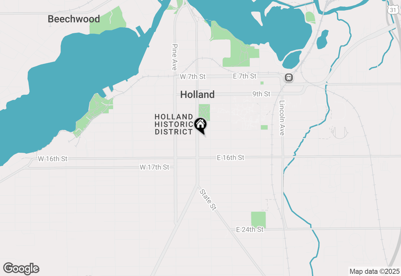 Map of 29 W 14th Street, Holland, MI 49423