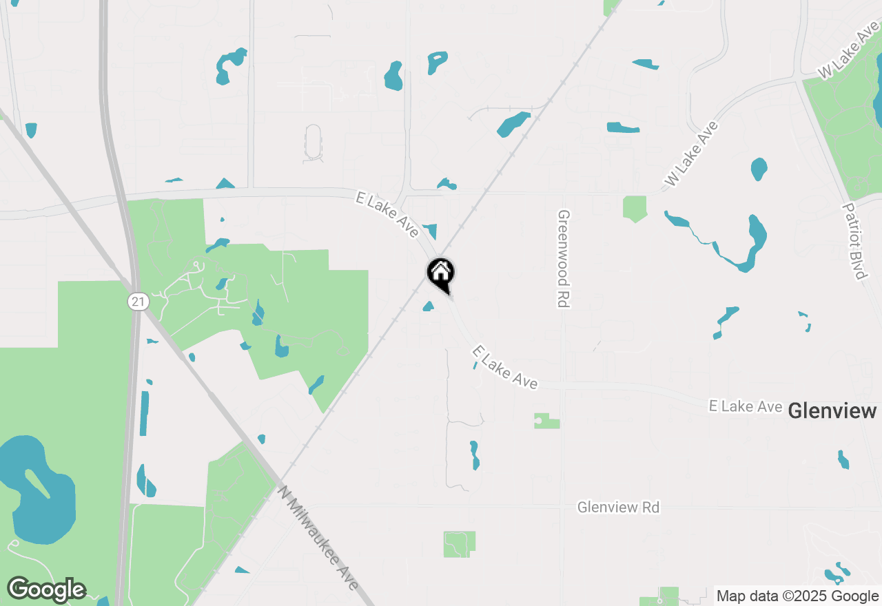 Map of 1436 Estate Lane, Glenview, IL 60025