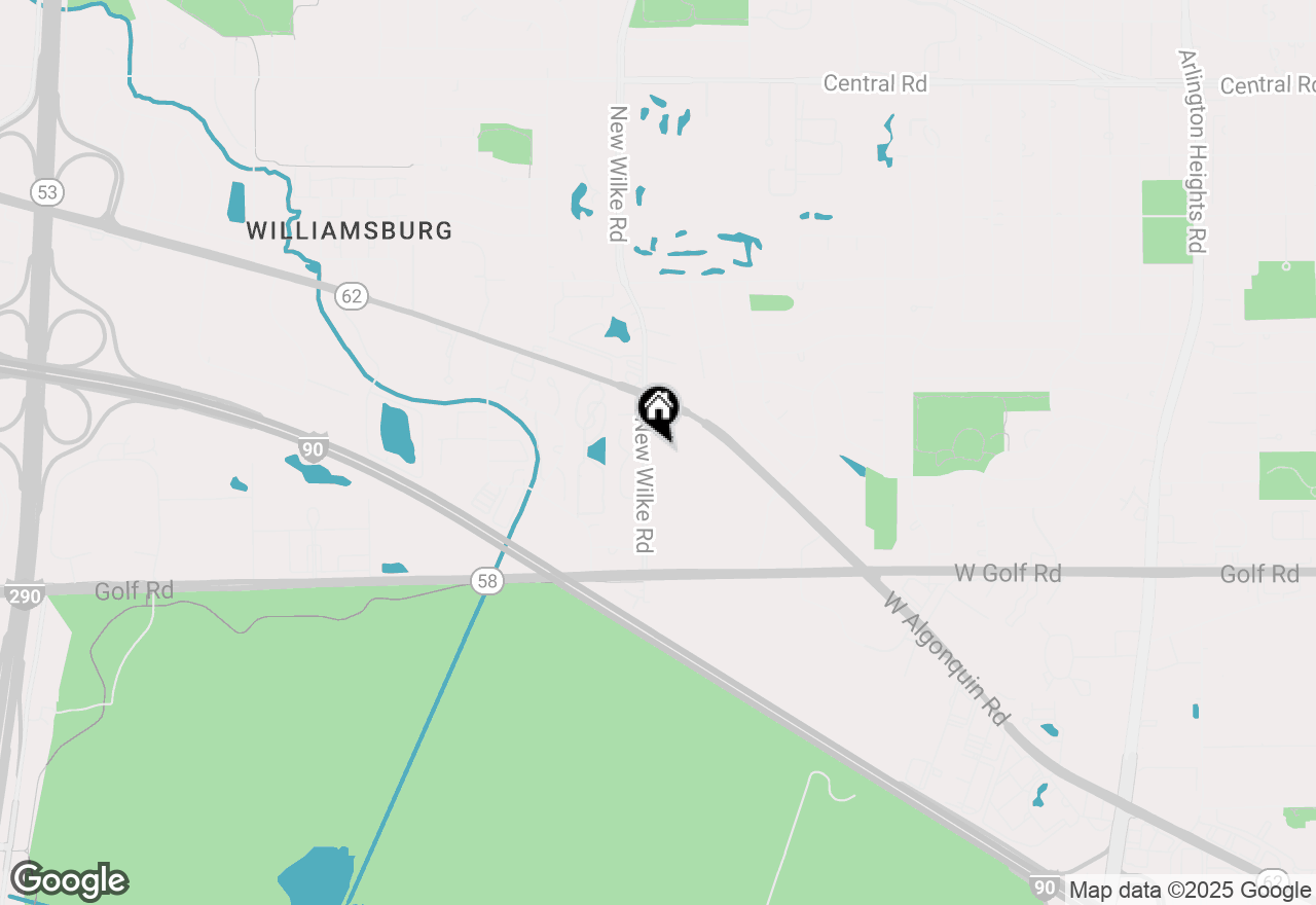 Map of 5540 S New Wilke Road, Rolling Meadows, IL 60008