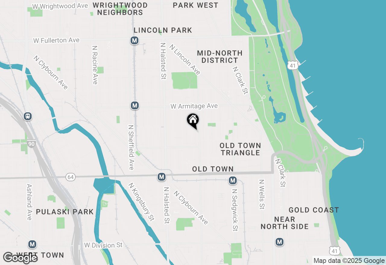 Map of 1853 N Howe Street, Chicago, IL 60614
