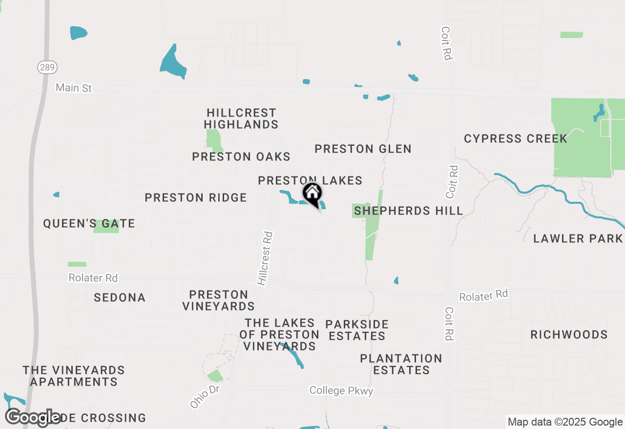 Map of 11405 Harbor Road, Frisco, TX 75035