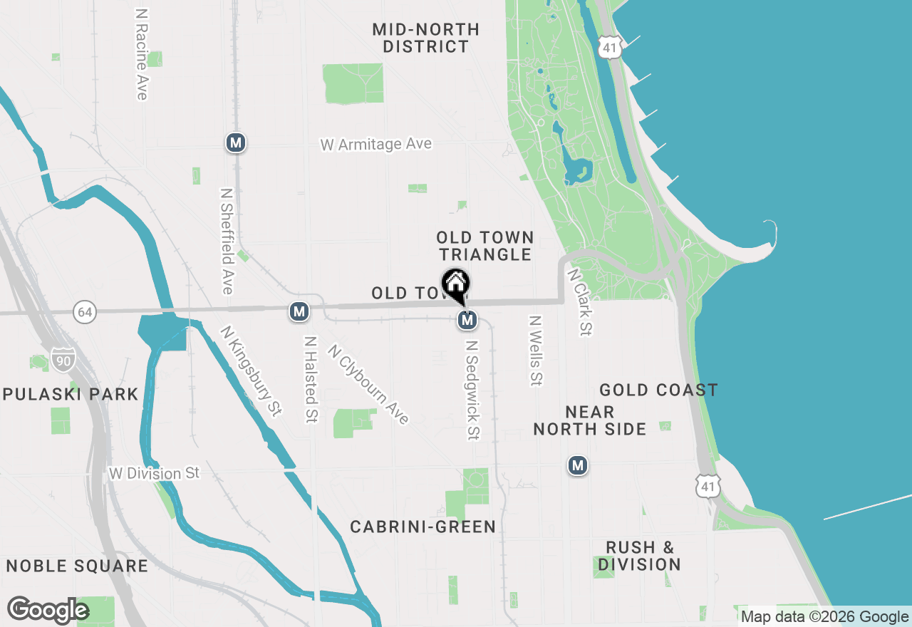 Map of 1547 N Hudson Avenue #3, Chicago, IL 60610