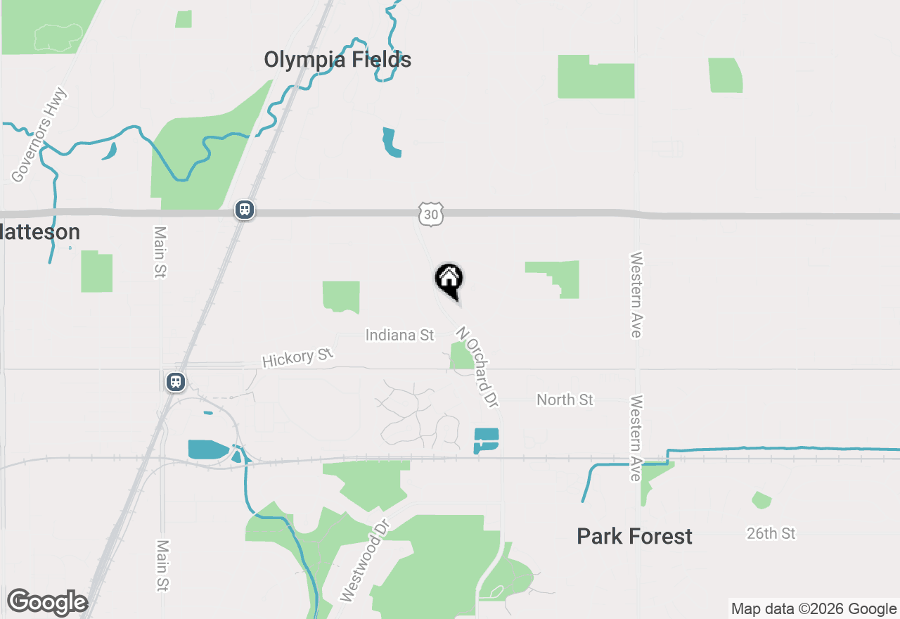 Map of 313 N Orchard Drive, Park Forest, IL 60466