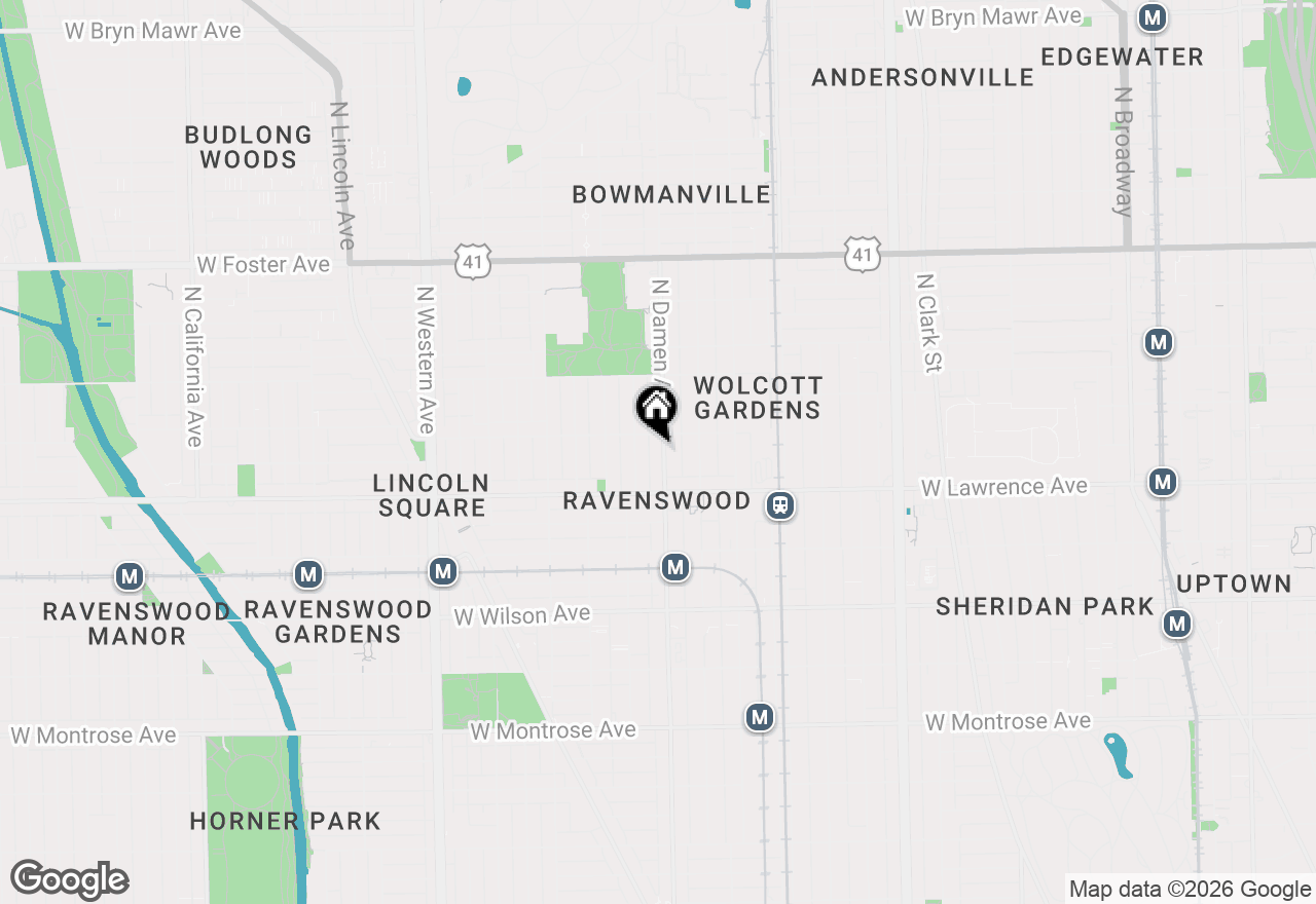 Map of 4842 N Damen Avenue #3, Chicago, IL 60625