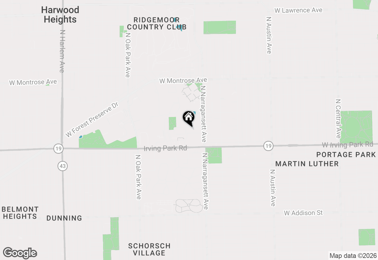 Map of 6455 W Belle Plaine Avenue #411, Chicago, IL 60634