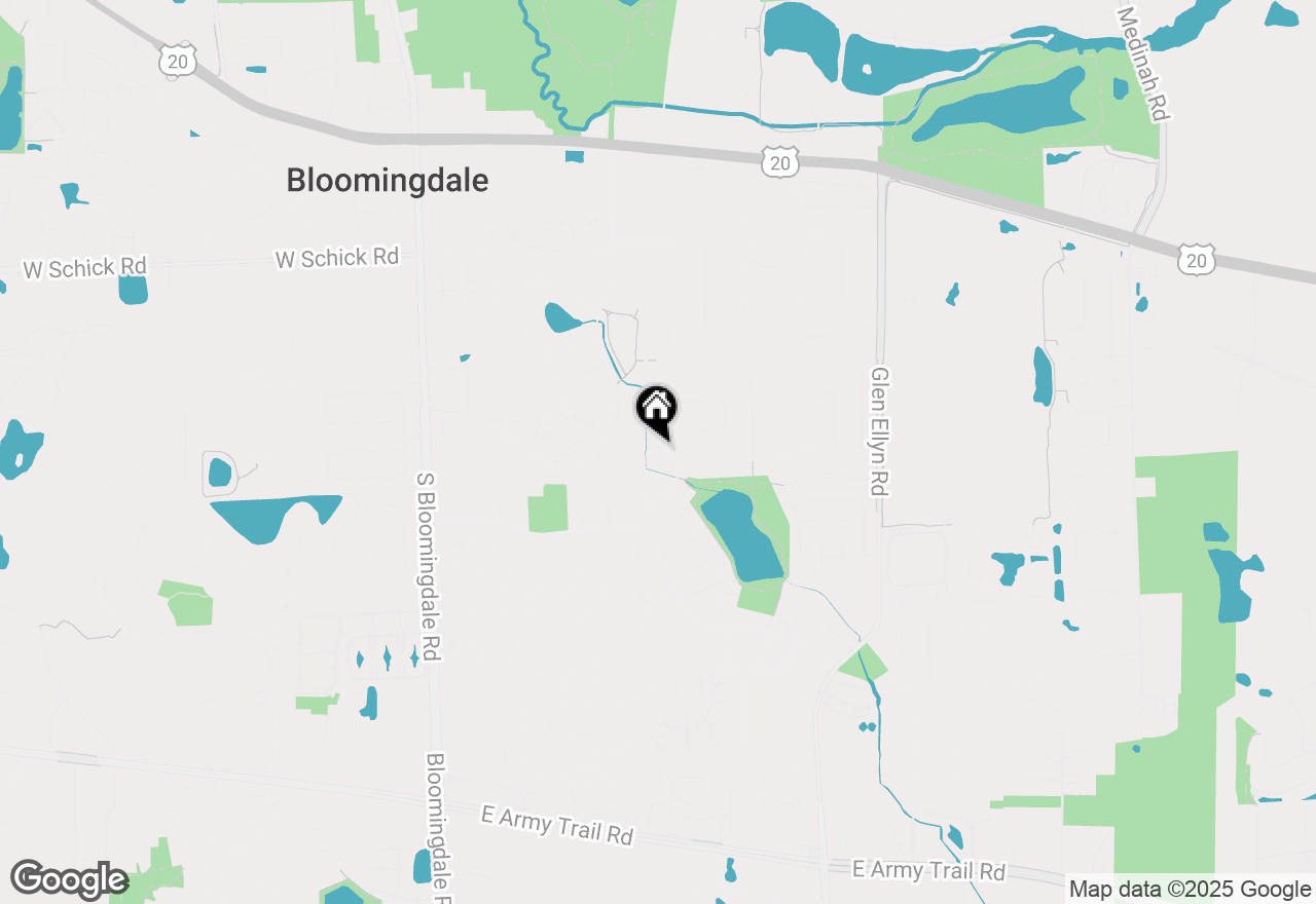 Map of 198 S Circle Avenue, Bloomingdale, IL 60108
