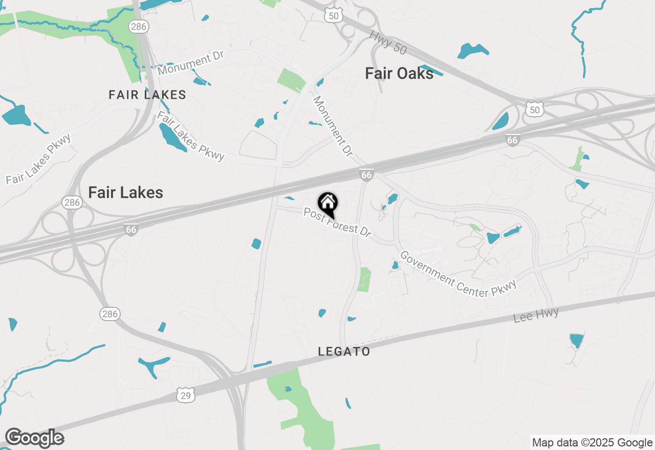 Map of 12230 Water Elm Lane, Fairfax, VA 22030