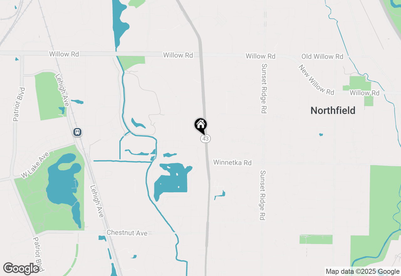 Map of 1708 Wildberry Drive #H, Glenview, IL 60025