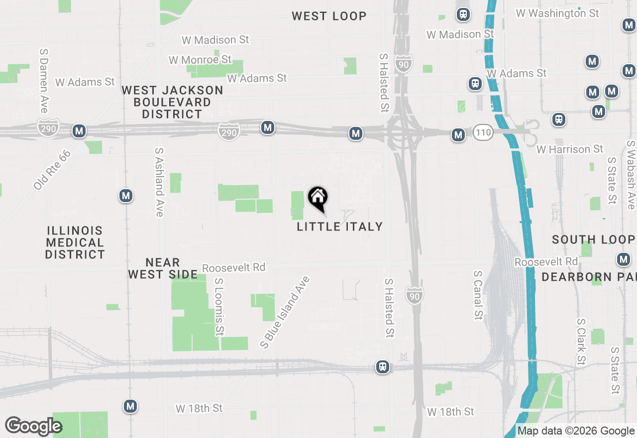Map of 923 S Carpenter Street #2F, Chicago, IL 60607