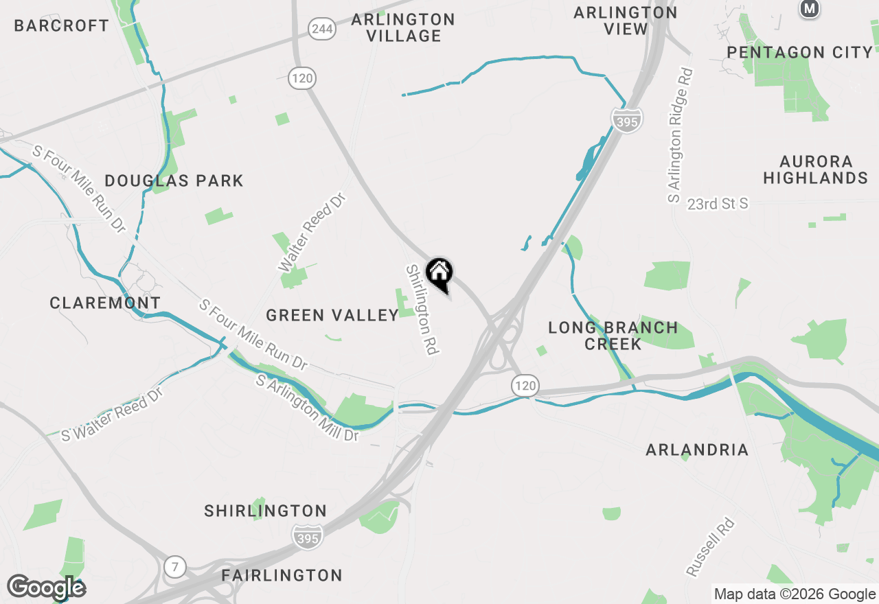 Map of 2791 24th Road S, Arlington, VA 22206