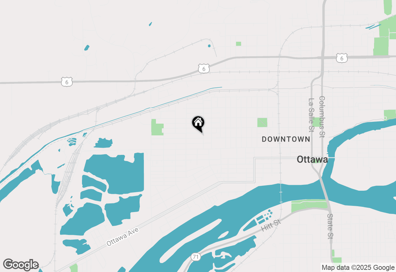 Map of 1314 W Jefferson Street, Ottawa, IL 61350