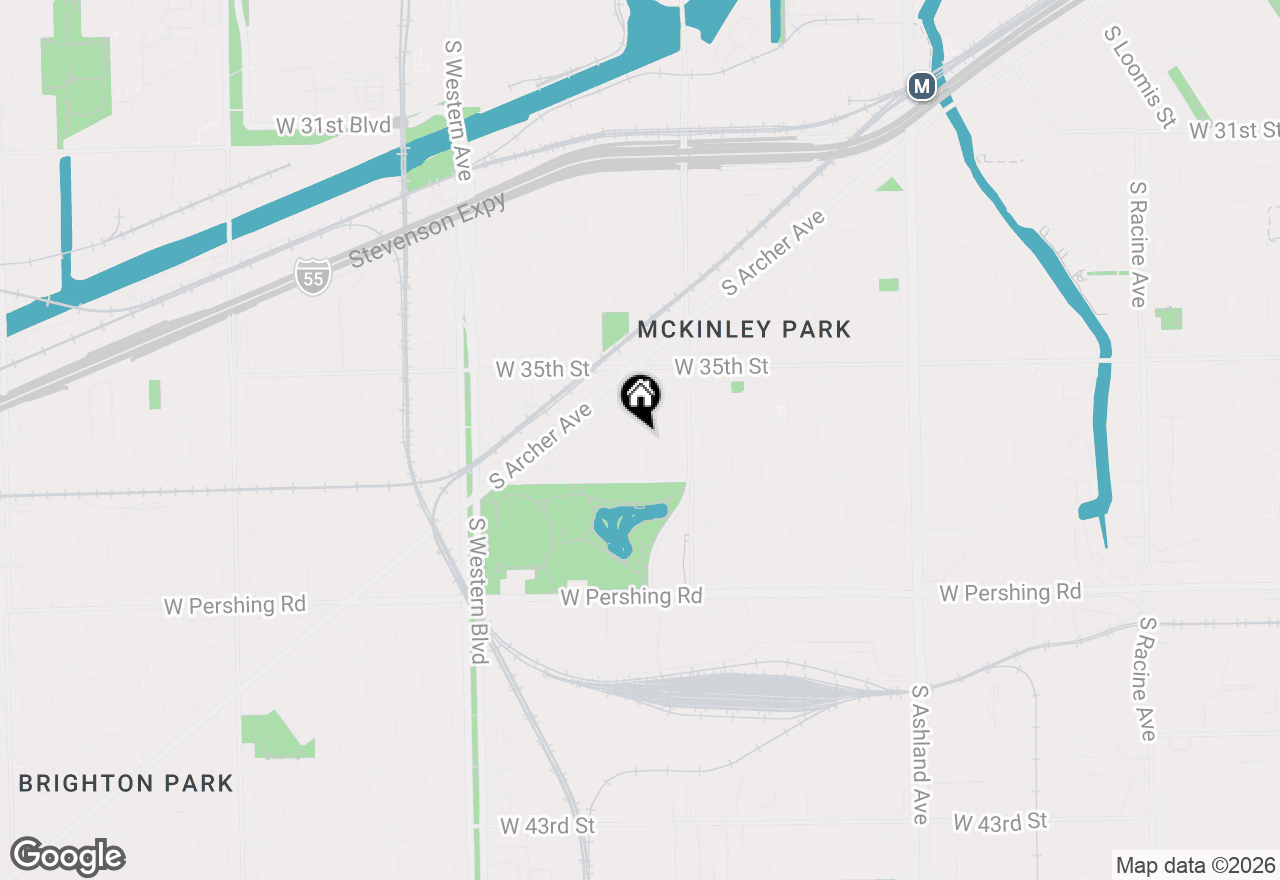Map of 3615 S Hoyne Avenue, Chicago, IL 60609