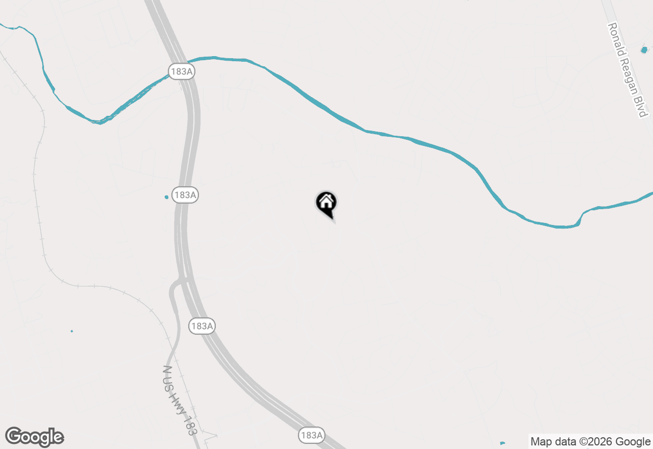 Map of 2009 Running Brushy Bnd, Leander, TX 78641