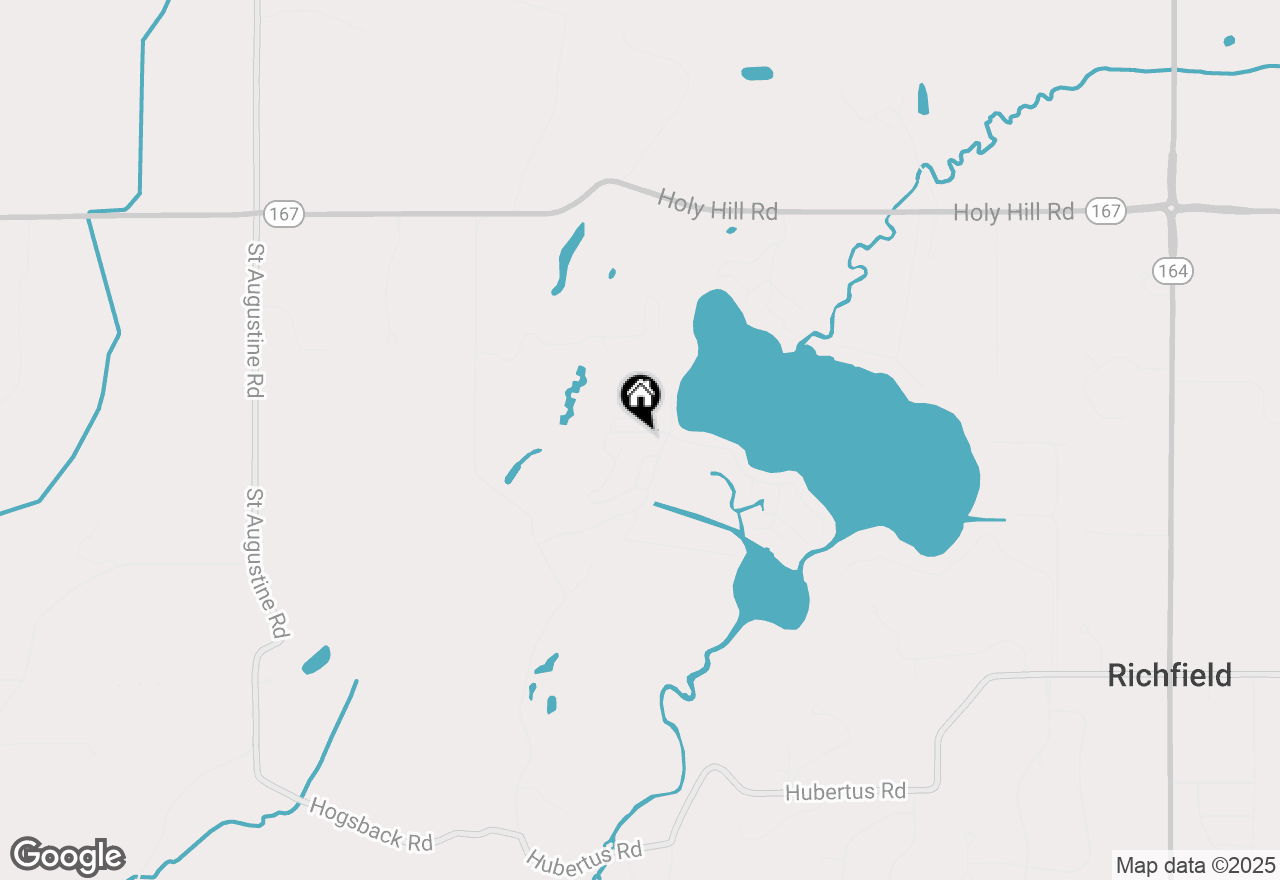 Map of 5083 Lakeview Ave, Hubertus, WI 53033