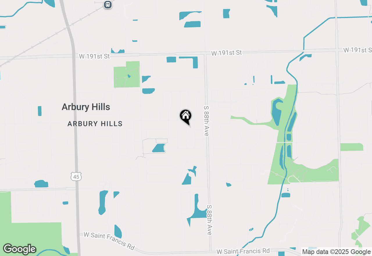 Map of 19503 Waterford Lane, Mokena, IL 60448