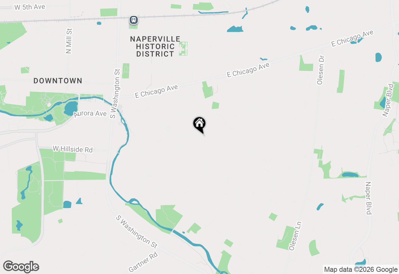 Map of 488 S Columbia Street, Naperville, IL 60540
