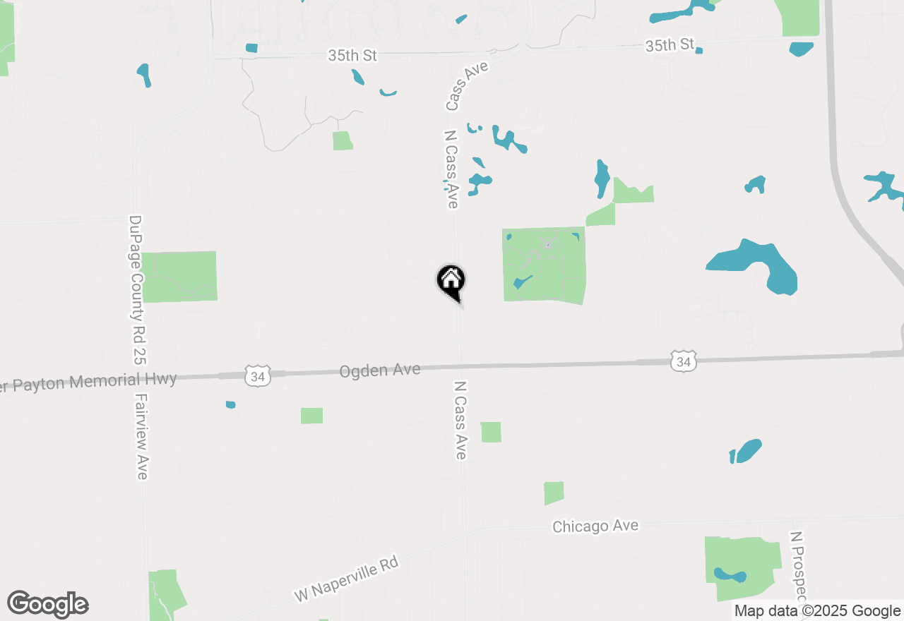 Map of 732 N Cass Avenue, Westmont, IL 60559