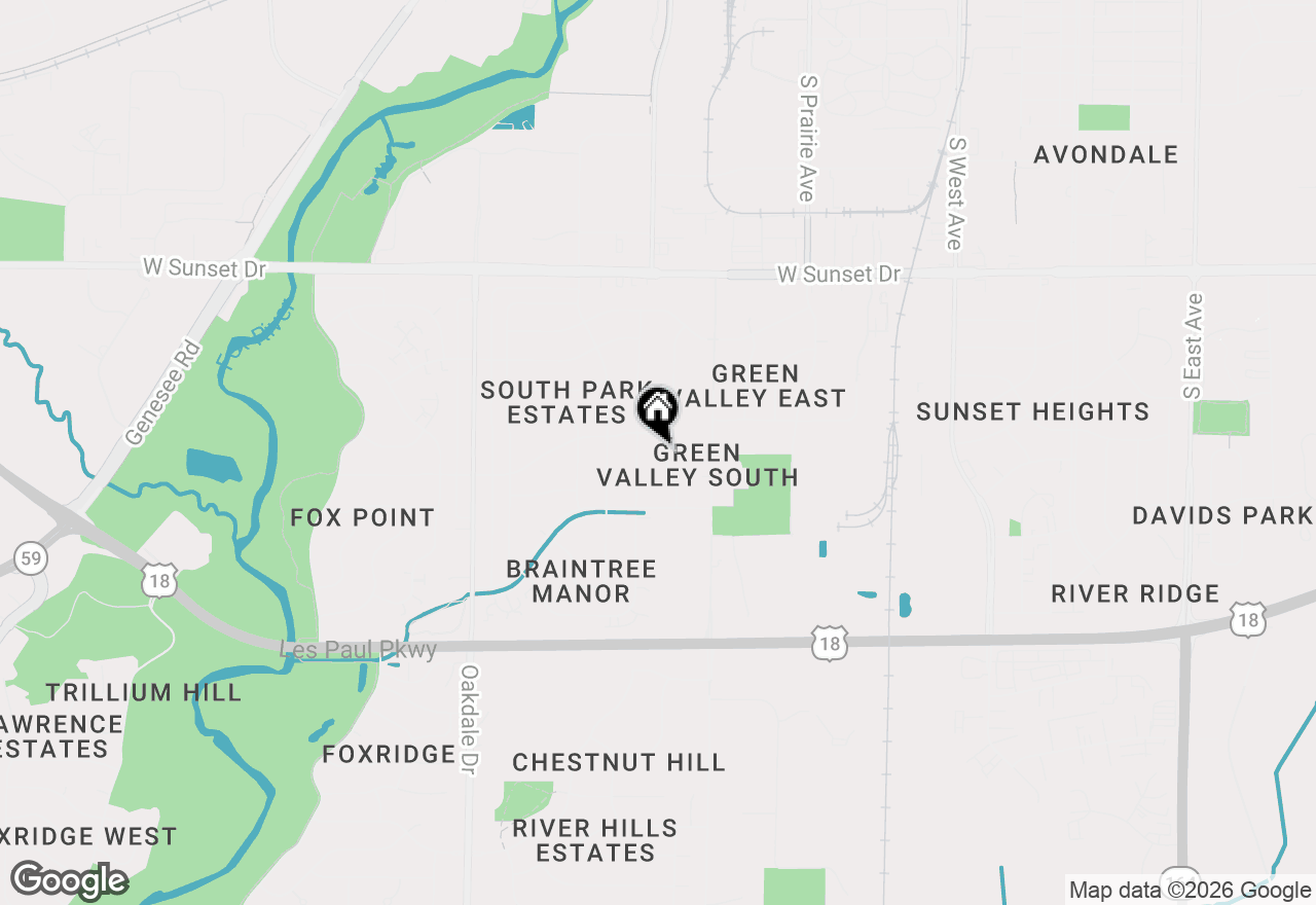 Map of 1804 Hemit Ave, Waukesha, WI 53189