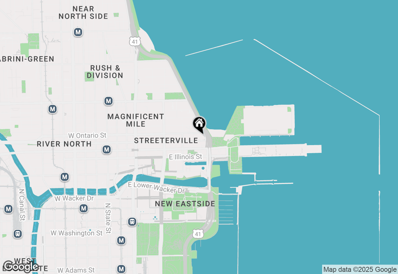 Map of 600 N Lake Shore Drive #1511, Chicago, IL 60610
