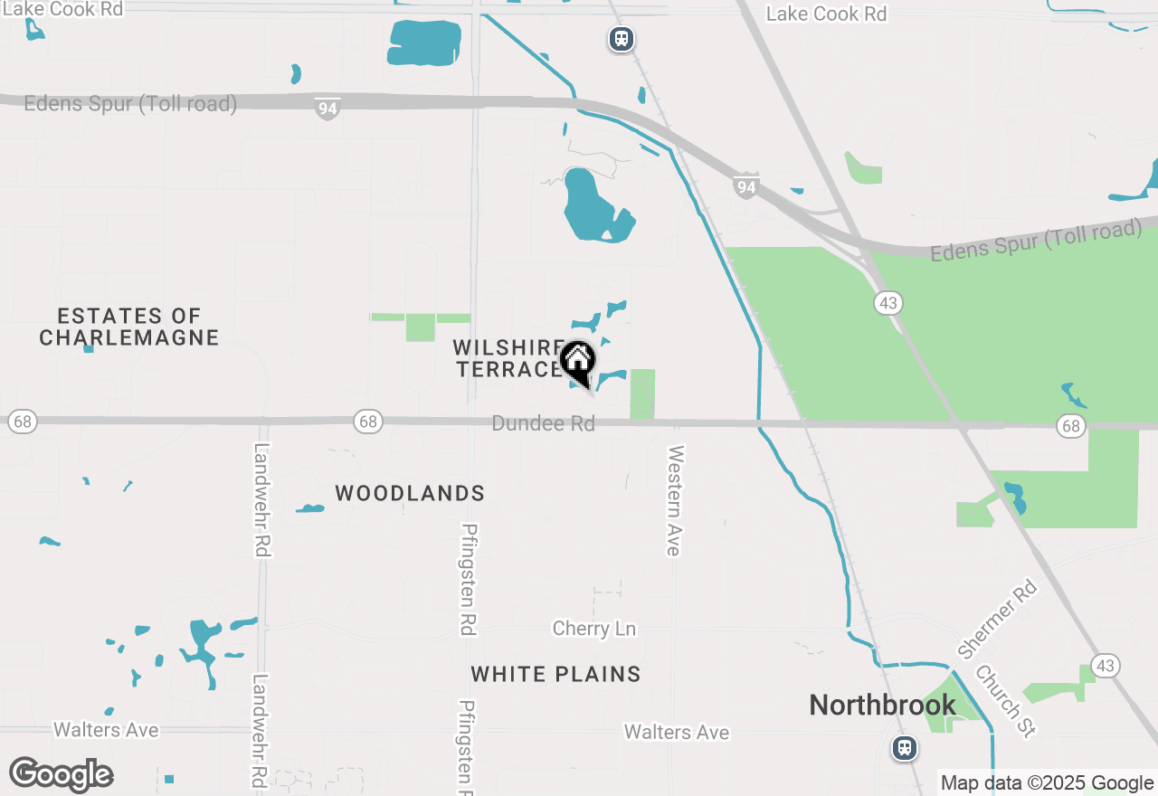 Map of 743 Prestbury Court, Northbrook, IL 60062