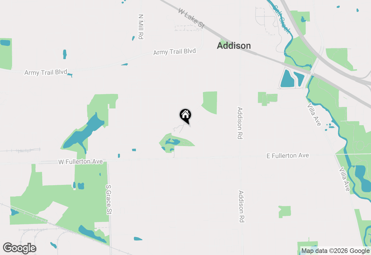 Map of 246 W Parkview Drive, Addison, IL 60101