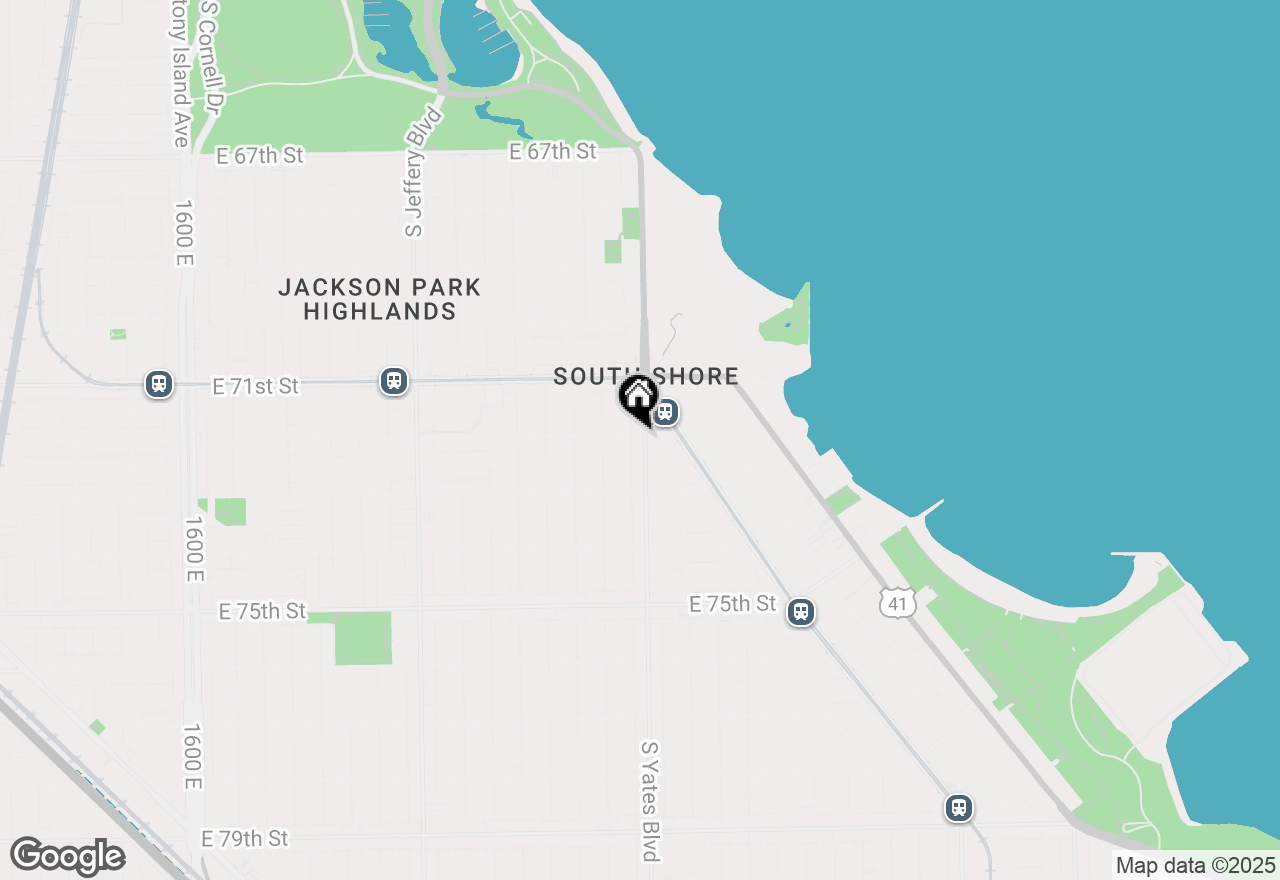 Map of 7200 S Yates, Chicago, IL 60649